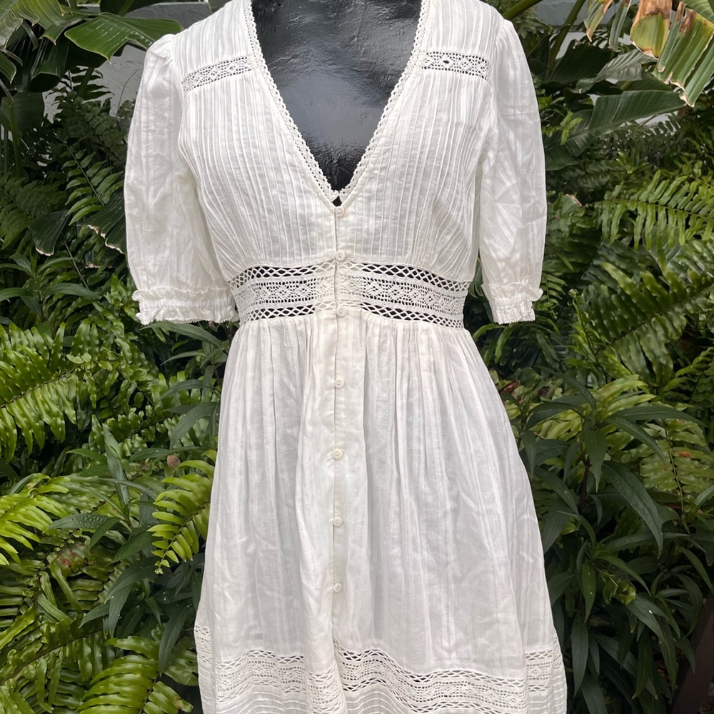 Mon Coco white cotton lace dress